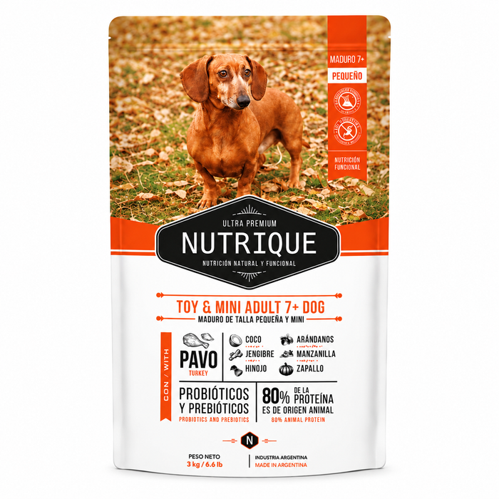 Vitalcan Nutrique - Pavo Perro Senior Raza Pequeña