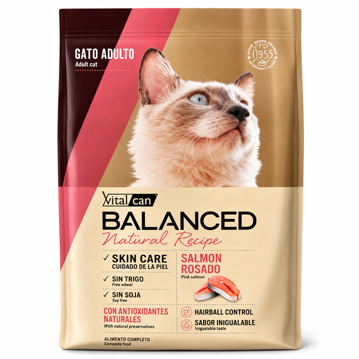 Vitalcan - Natural Recipe Salmon Rosado Gato Adulto