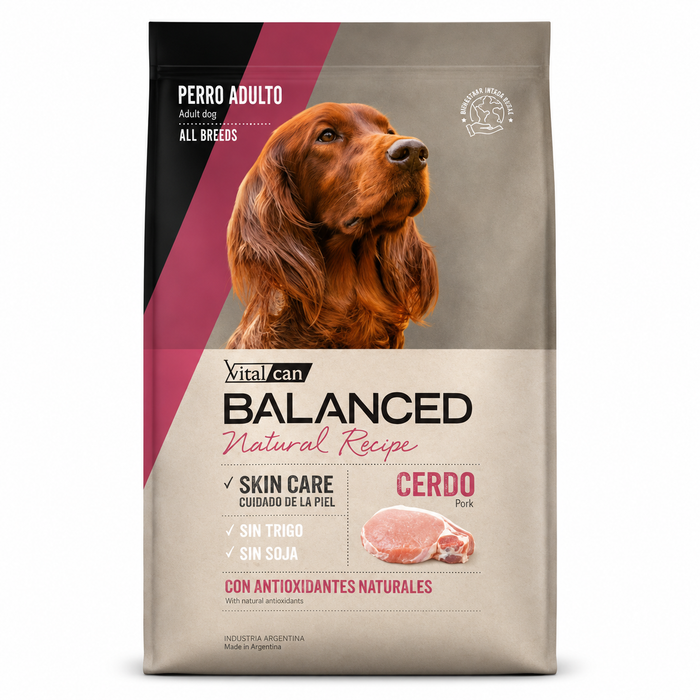 Vitalcan - Balanced Natura Rec. Cerdo Perro Adulto