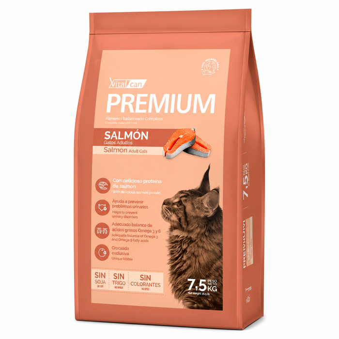 Vitalcan | Vitalfun - Salmon Premium Gato Adulto + Arena